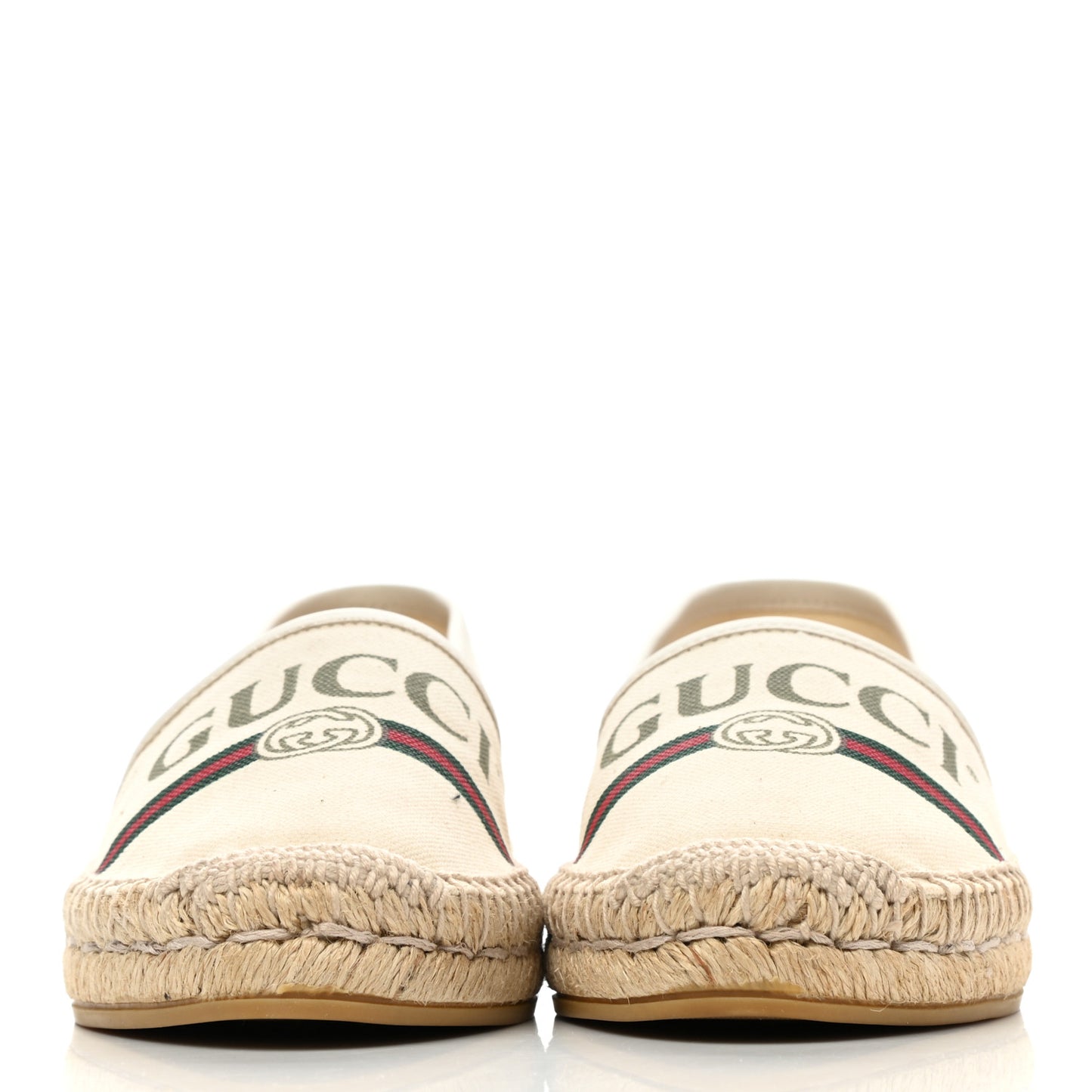 Canvas Logo Espadrilles 36 Greggio White