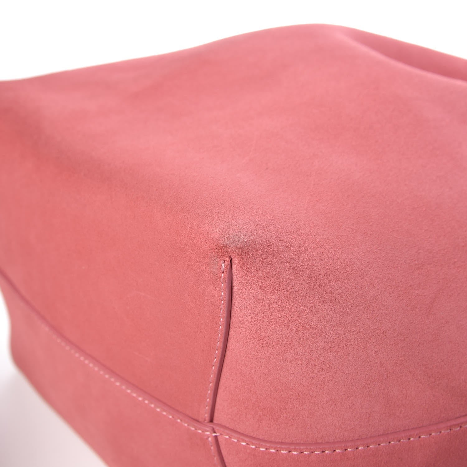 Mansur Gavriel Suede Bucket Bag Blush 12 of 12