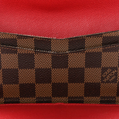 Louis Vuitton Damier Ebene Josephine Wallet Red 6 of 19