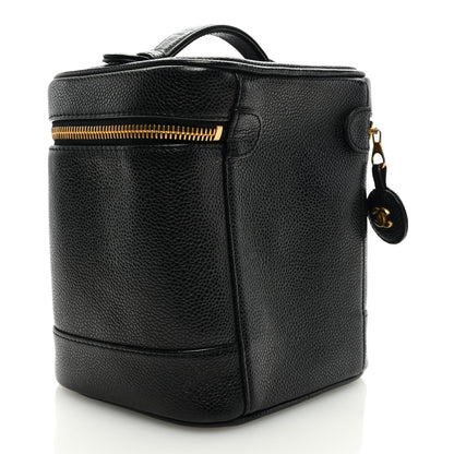 Chanel Caviar Vanity Cosmetic Case Black 3 of 6