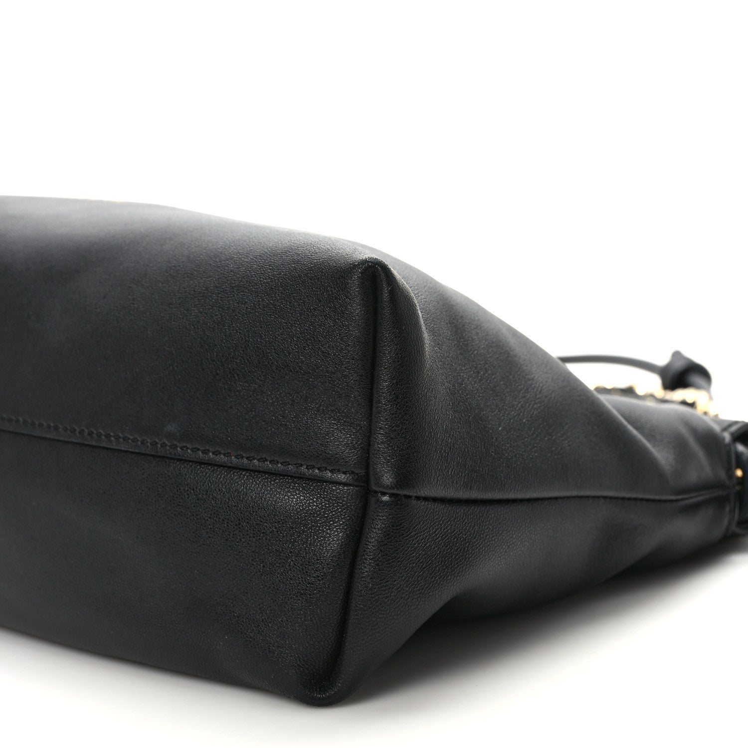 Loewe Mellow Nappa Donut Chain Flamenco Knot Clutch Black 8 of 8