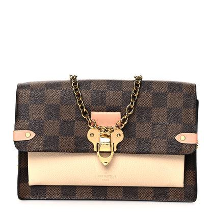 Louis Vuitton Damier Ebene Vavin Chain Wallet Creme 1 of 12