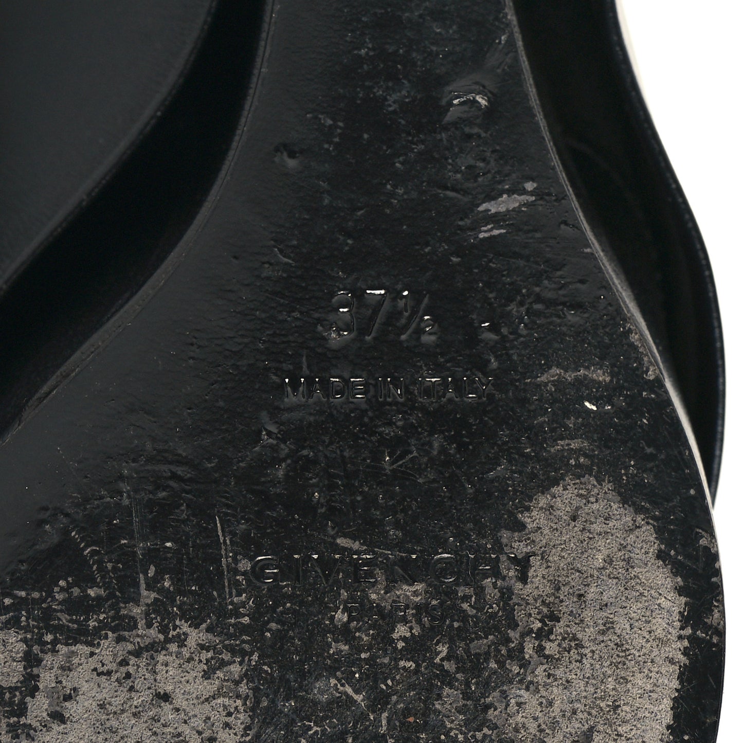 Calfskin Shark Lock Ankle Boots 37.5 Black