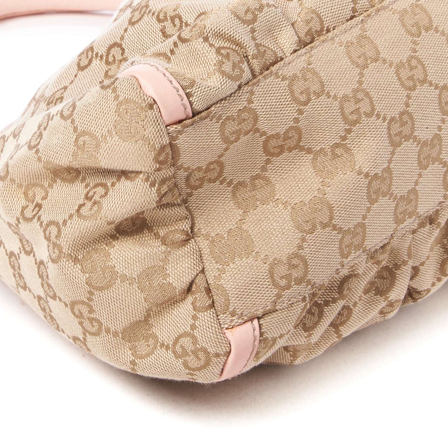 Monogram Medium D Gold Ring Hobo Pink