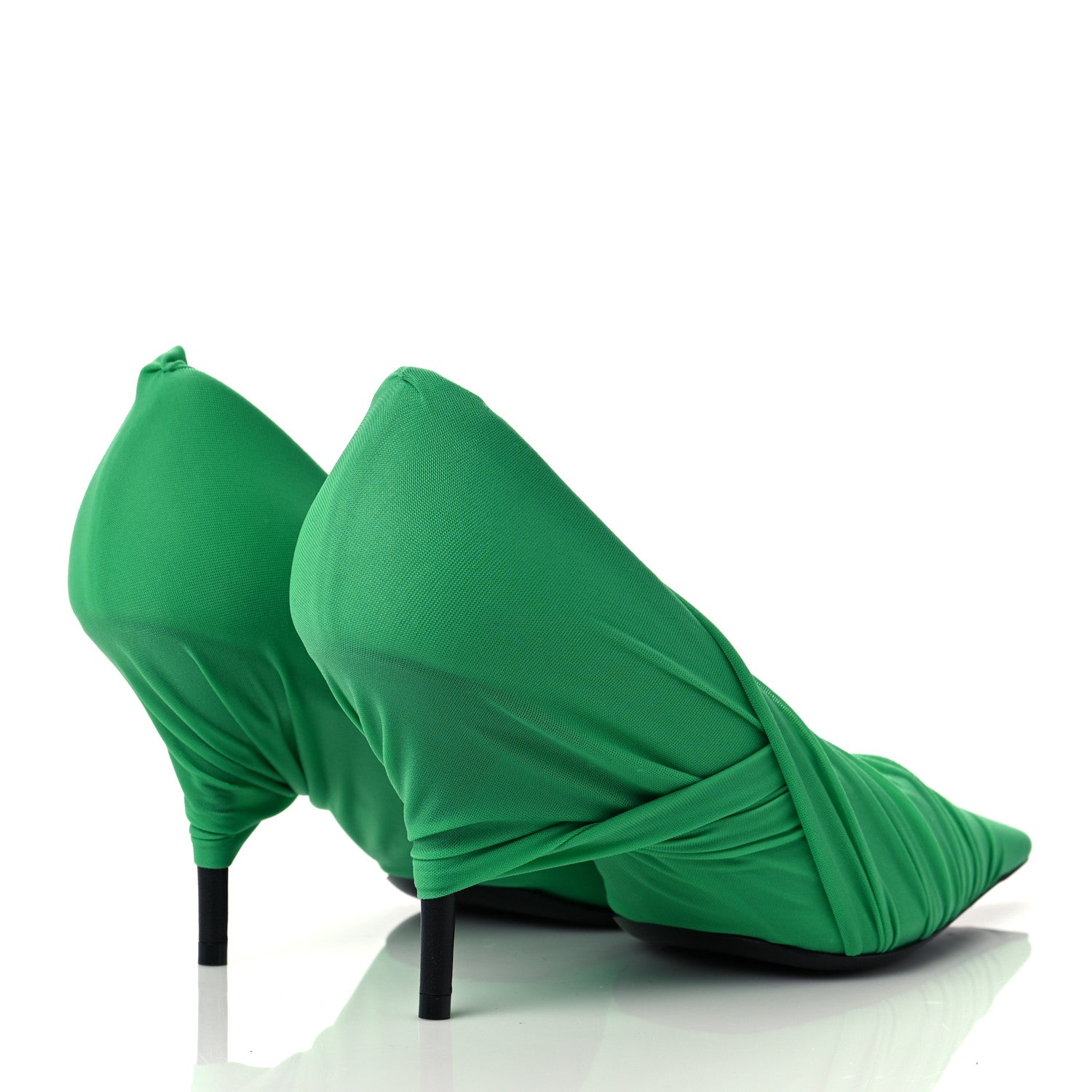Balenciaga Technical Jersey Knife Pointed Pumps 40 Vert 4 of 9