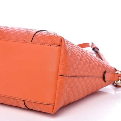 Gucci Soft Microguccissima Small Zippered Satchel Sun Orange 9 of 10