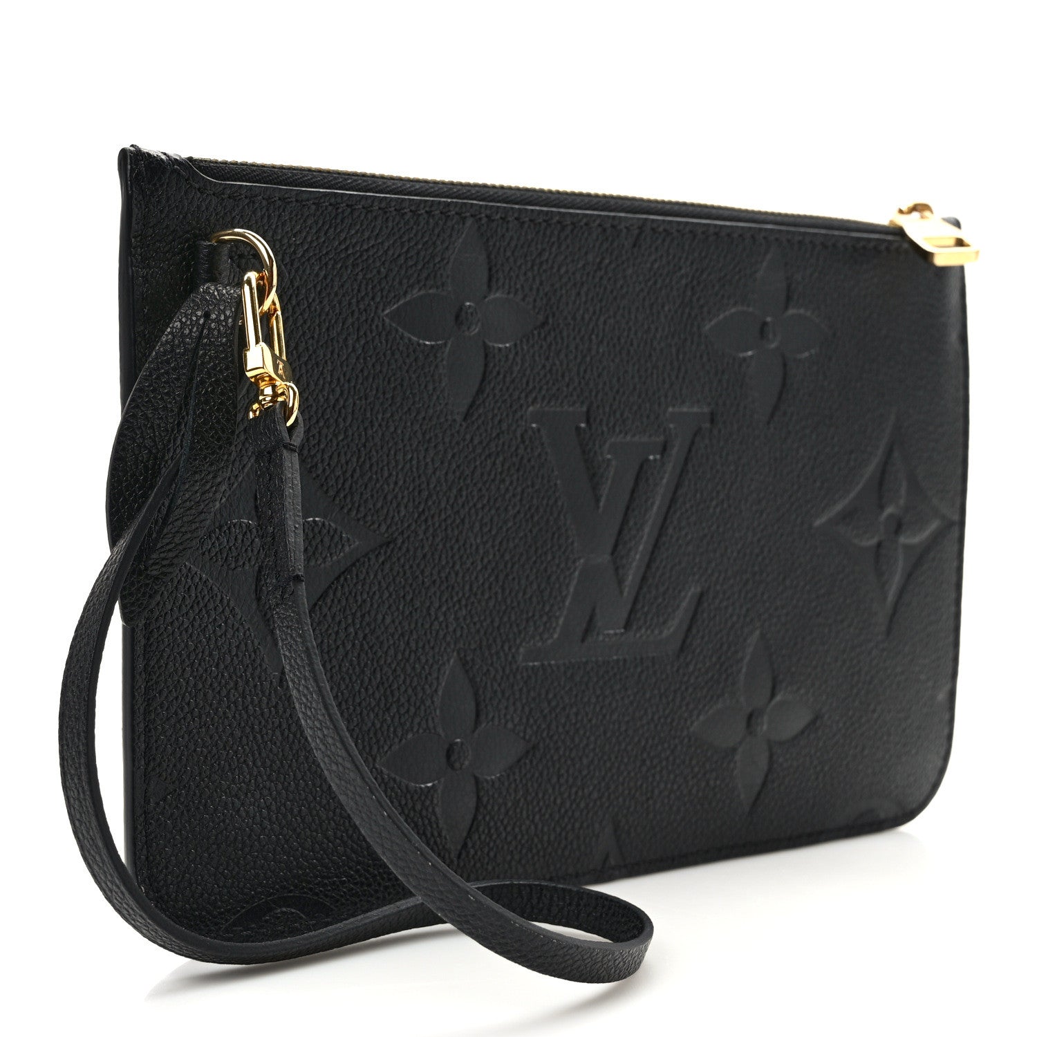 Louis Vuitton Empreinte Monogram Giant Neverfull MM Pochette Black 3 of 7