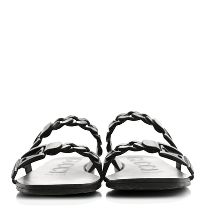 Gucci Rubber Womens Slide Sandals 38 Black 3 of 12