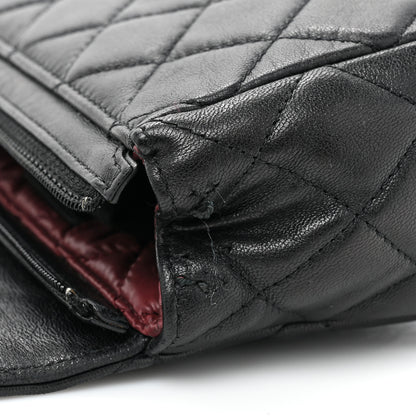 Chanel Lambskin Quilted Flap Cosmetic Case Black 14 of 17