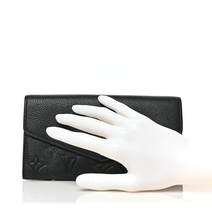 Louis Vuitton Empreinte Sarah Wallet NM Black 2 of 6