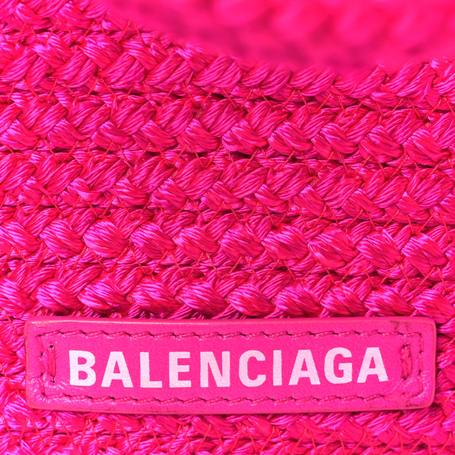 Balenciaga BOTTEGA VENETA Raffia Large Ibiza Basket Bag  Lipstick Pink 7 of 14