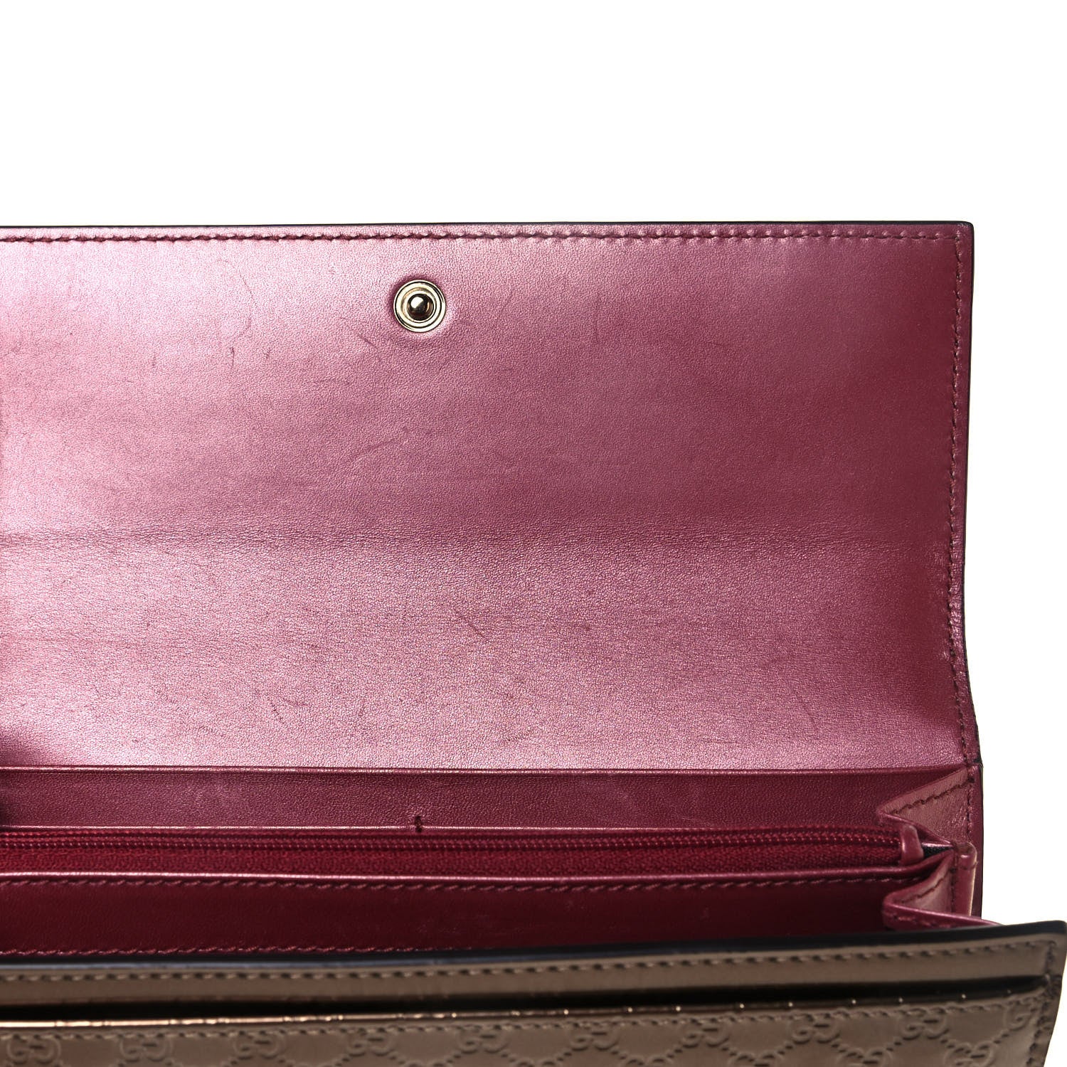 Gucci Metallic Microguccissima Mayfair Continental Wallet Bronze 9 of 12
