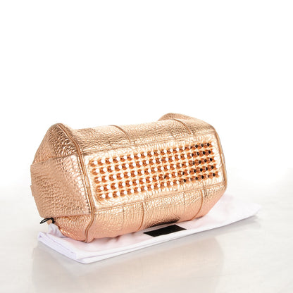 Alexander Wang Metallic Pebbled Lambskin Rocco Rose Gold Hardware 4 of 8