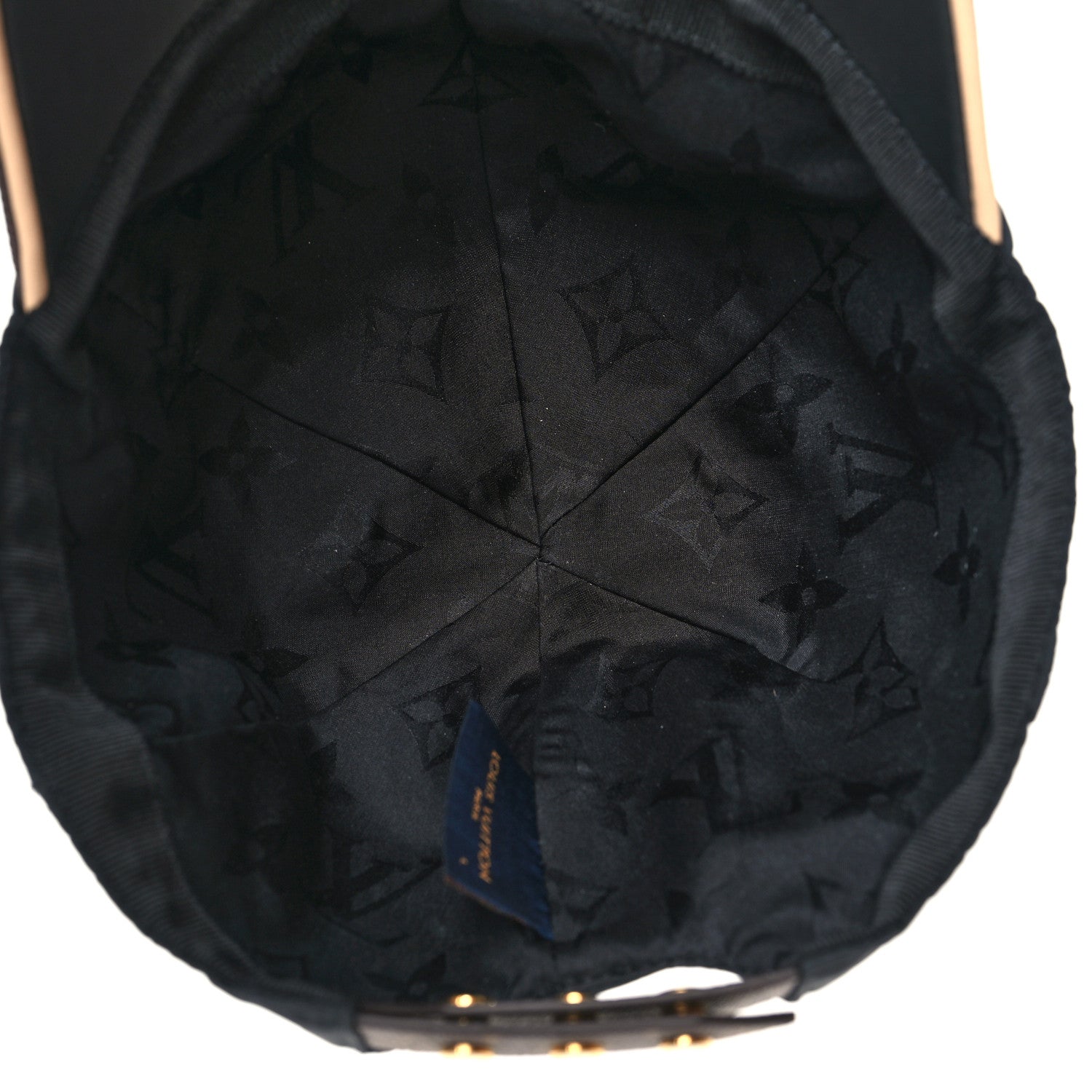 Louis Vuitton Polyester Silk Monogram LV Get Ready Cap L Black 6 of 7