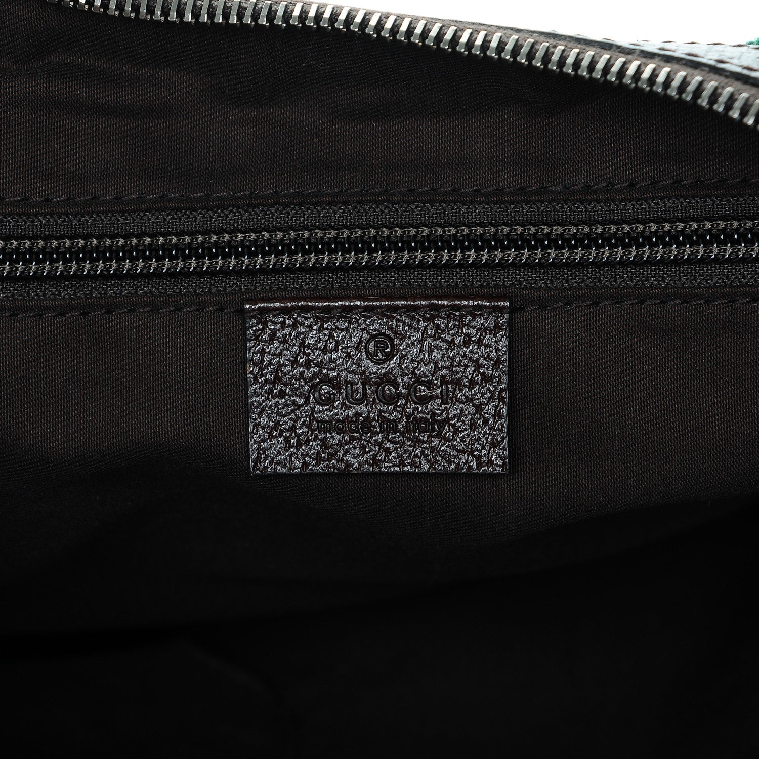 Gucci Monogram Web Medium Half Moon Hobo Dark Brown 6 of 6