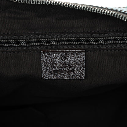 Gucci Monogram Web Medium Half Moon Hobo Dark Brown 6 of 6