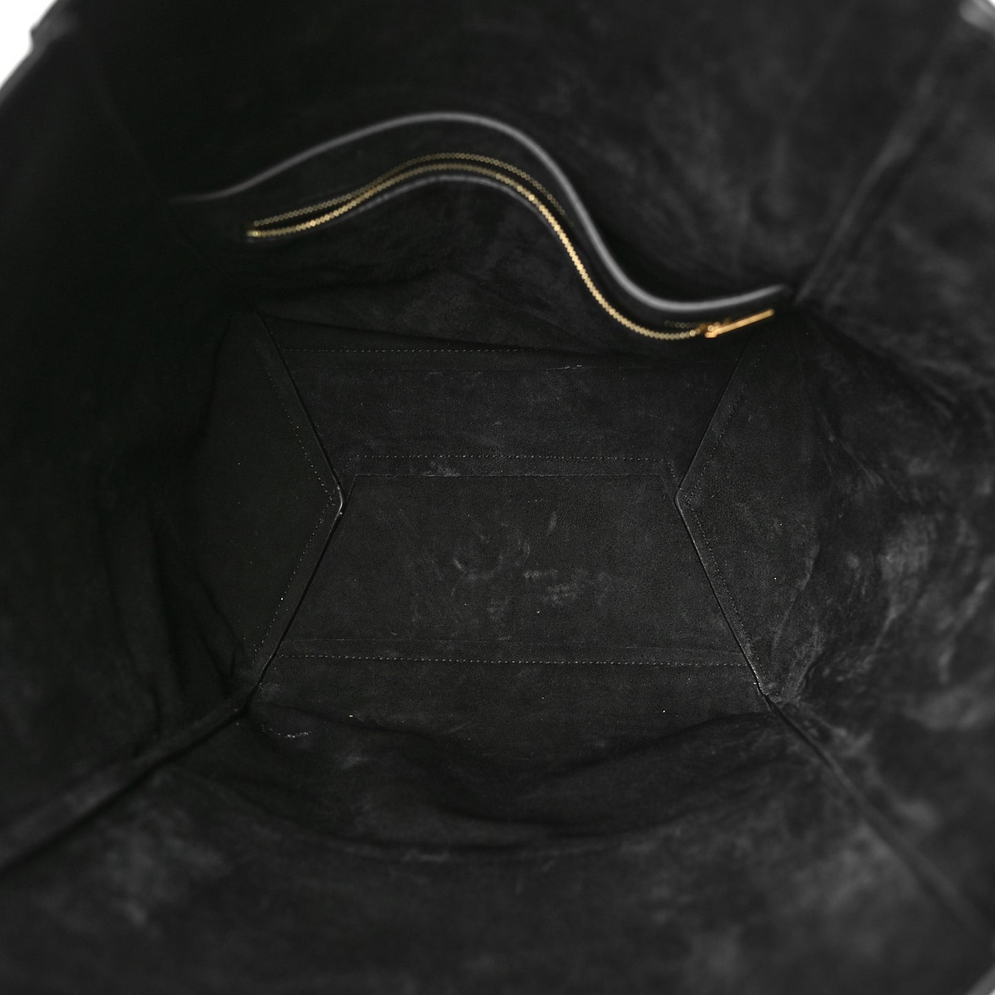 Soft Grained Calfskin Sangle Bucket Bag Black
