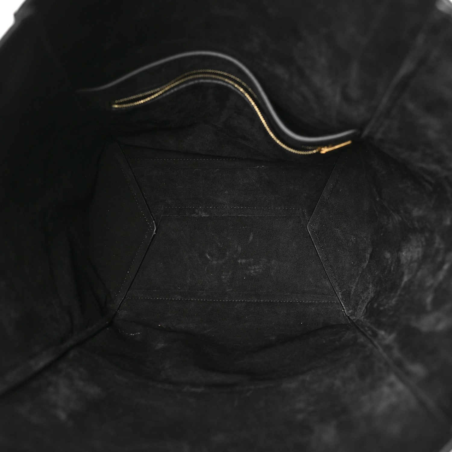Celine Soft Grained Calfskin Sangle Bucket Bag Black 5 of 8