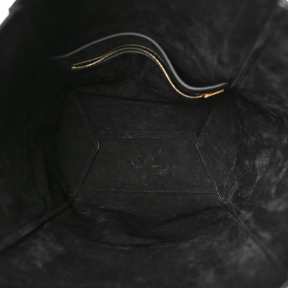 Celine Soft Grained Calfskin Sangle Bucket Bag Black 5 of 8