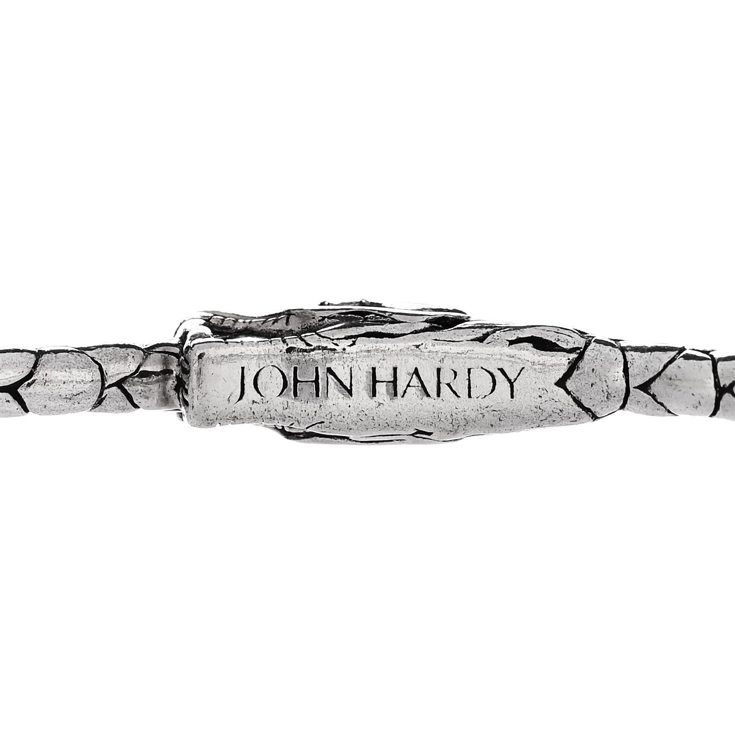 John Hardy Sterling Silver Slim Naga Scale Bangle Bracelet 5 of 5