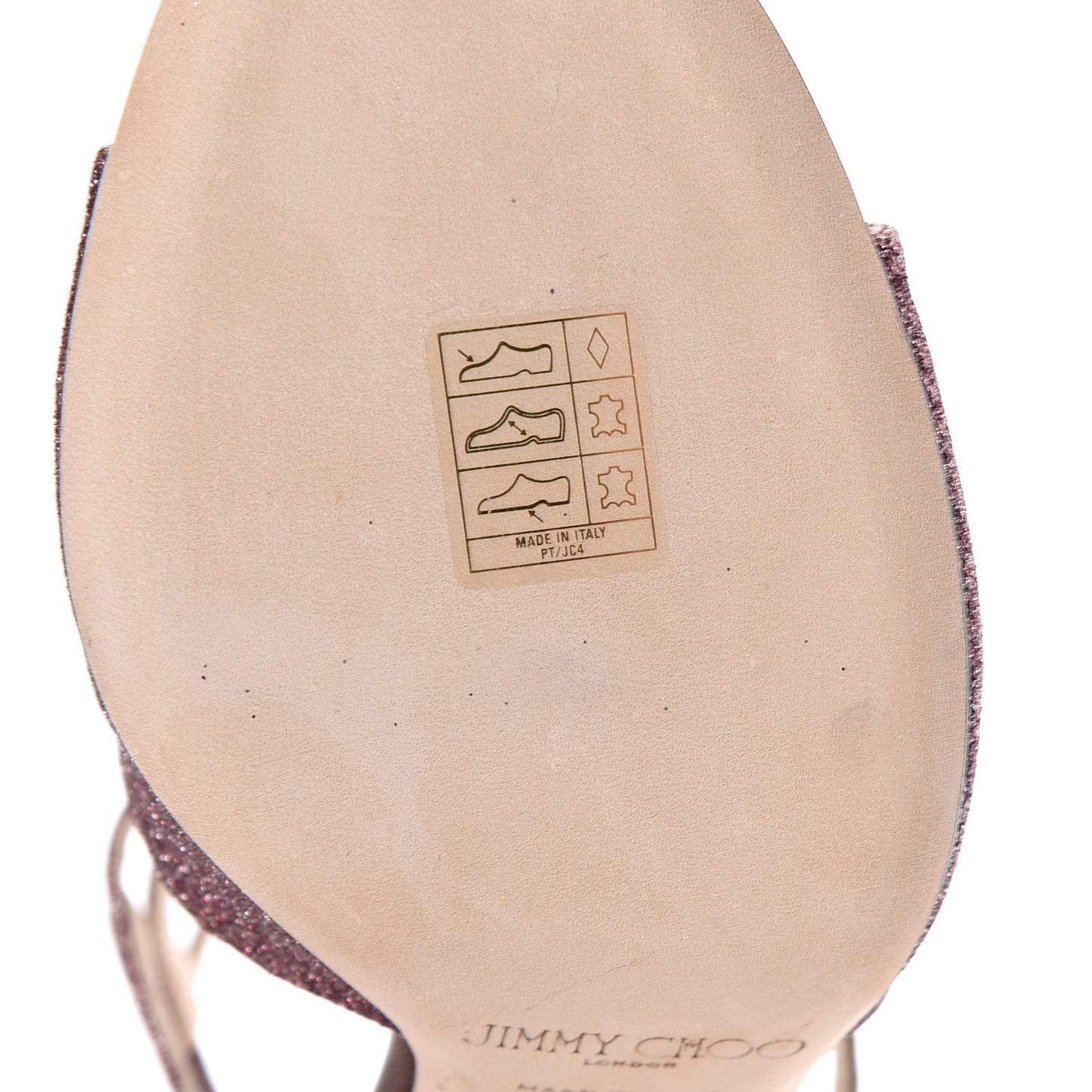 Glitter Lang Sandals 40 Pink