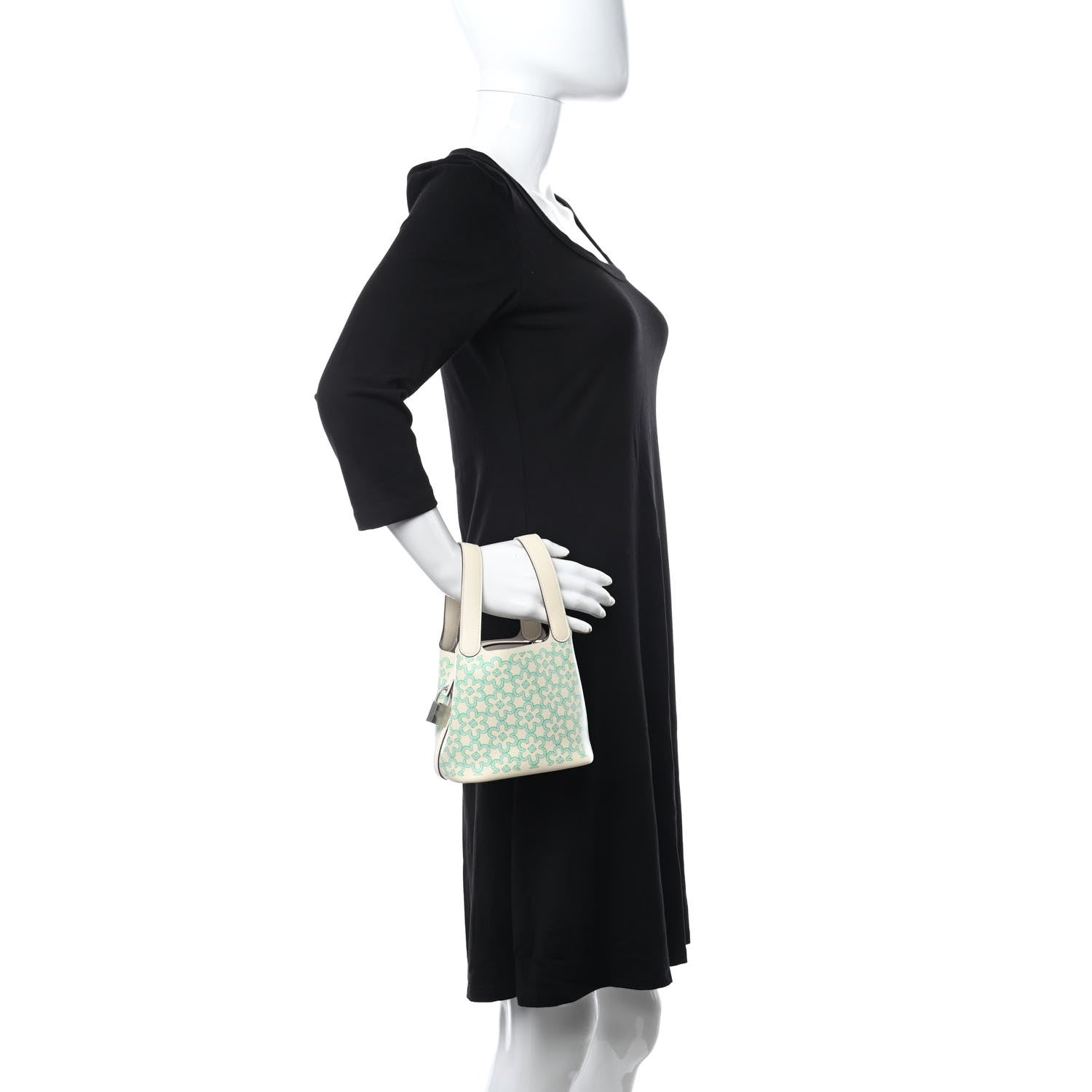 Hermes Swift Micro Lucky Daisy Picotin Lock Nata Vert 2 of 11