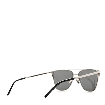 Saint Laurent Square SL 280 Sunglasses Black Silver 4 of 7