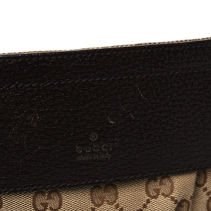 Gucci GG Monogram Double Pocket Belt Bag Dark Brown 9 of 12