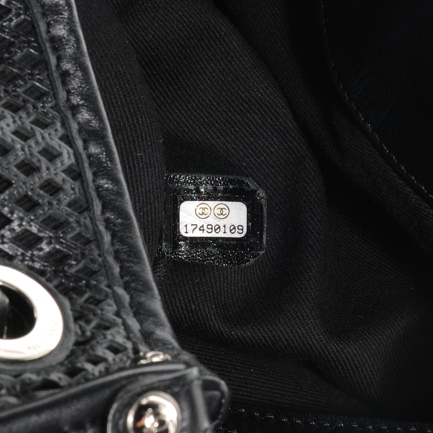 Chanel Calfskin Perforated Up In The Air Tote Black 7 of 9