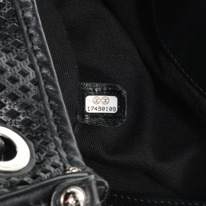 Chanel Calfskin Perforated Up In The Air Tote Black 7 of 9