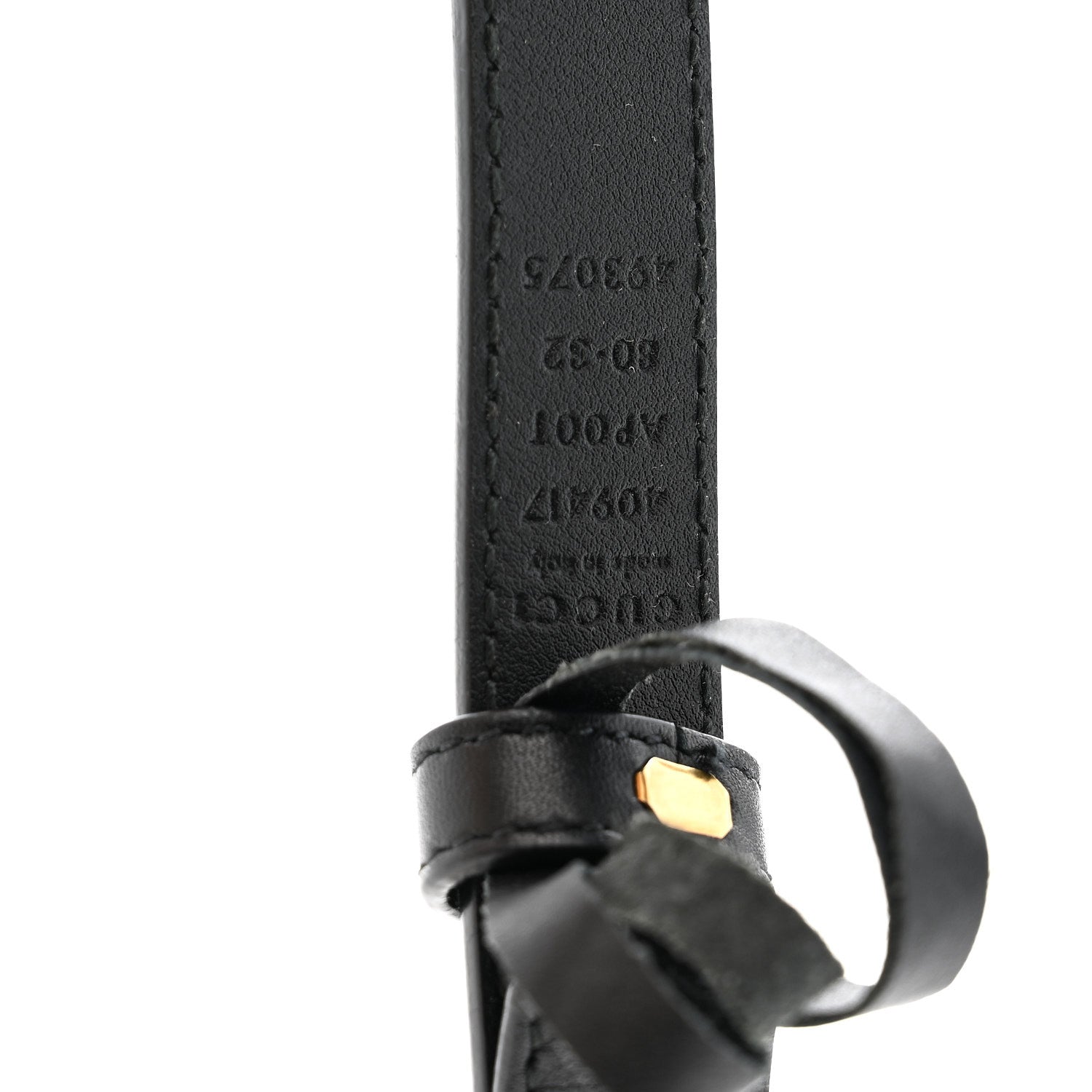 Gucci Calfskin Double G 20mm Belt 80 32 Black 1878390 – FASHIONPHILE