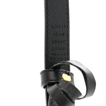 Gucci Calfskin Double G 20mm Belt 80 32 Black 3 of 5