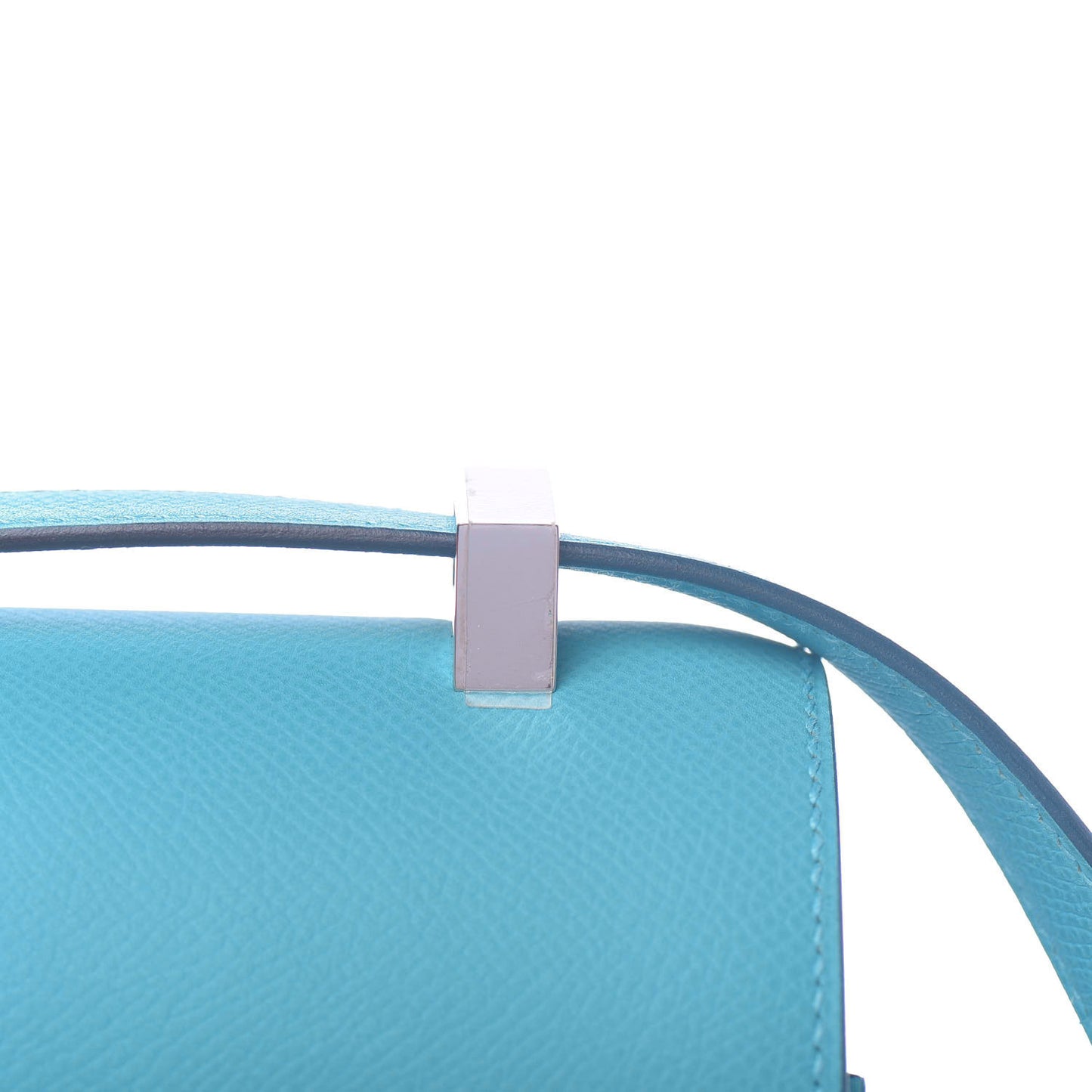 Epsom Enamel Constance 24 Bleu Du Nord Rouge