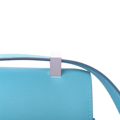 Hermes Epsom Enamel Constance 24 Bleu Du Nord Rouge 22 of 23