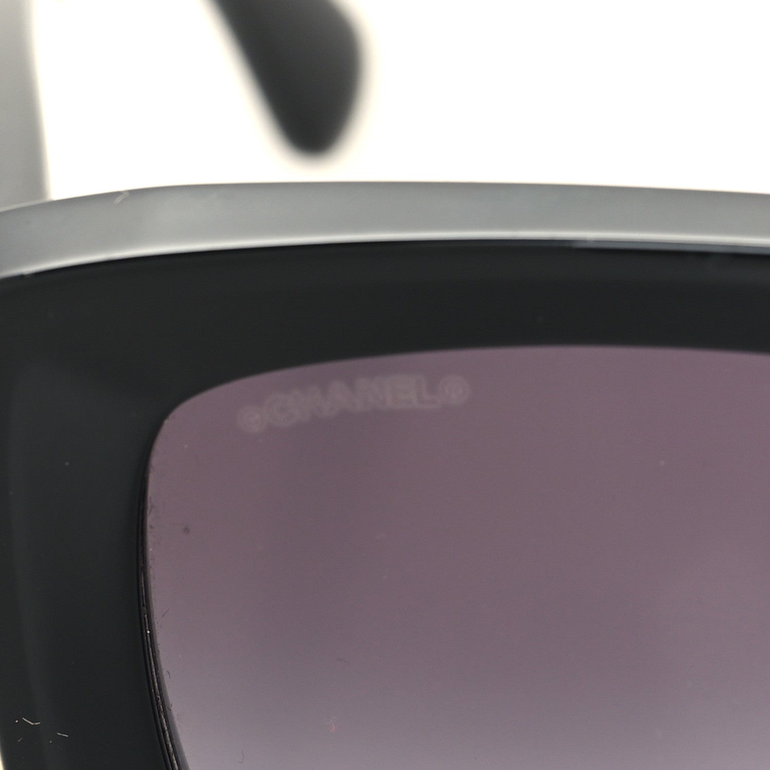Chanel Acetate Rectangle Sunglasses 5435 Black 4 of 8