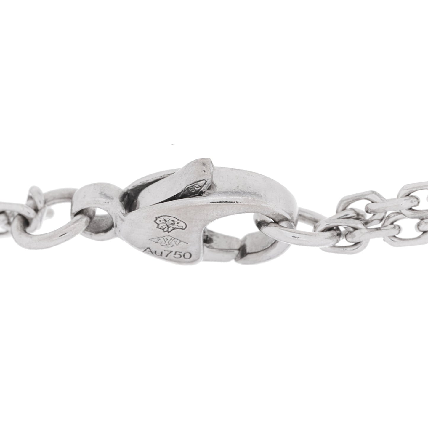 18K White Gold Empreinte Chain Bracelet