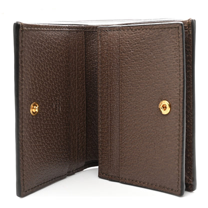 Gucci GG Supreme Monogram Web Ophidia Card Case Beige New Acero 5 of 7