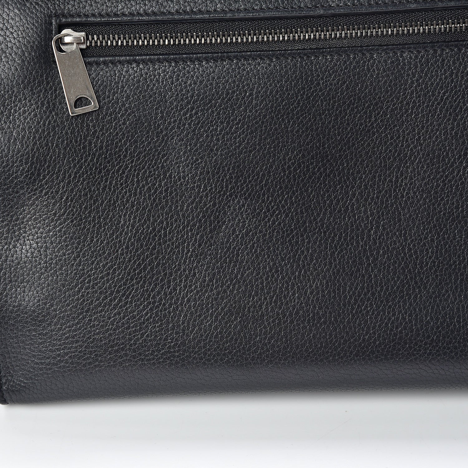 Celine Drummed Calfskin Suede Small Trapeze Black 9 of 19