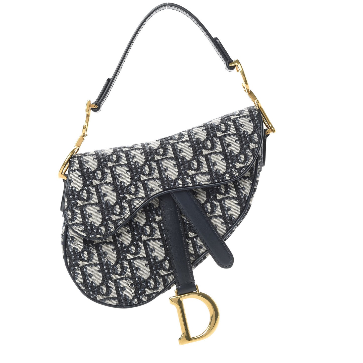 Oblique Mini Saddle Bag Blue