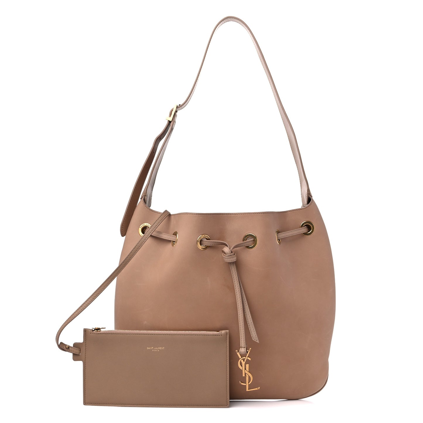 Calfskin Medium Paris VII Flat Hobo Nutmeg