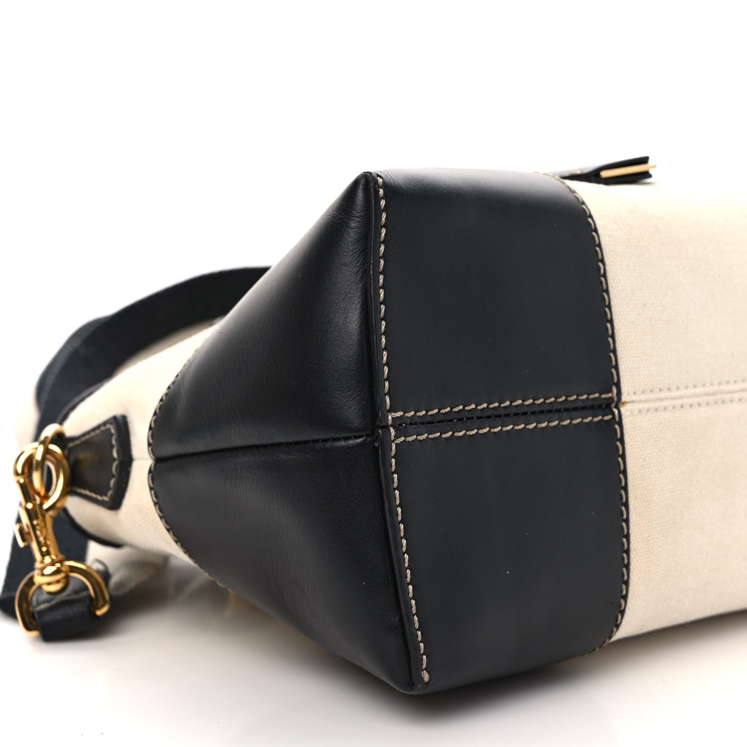 Fendi Canvas Vitello King Logo Embroidered Medium By The Way Boston Bag Grezzo Black 7 of 13