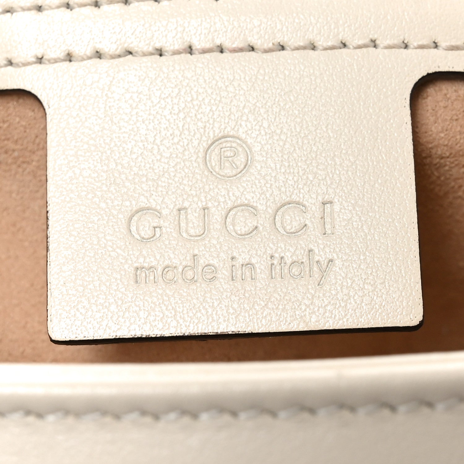 Gucci Calfskin Matelasse Small GG Marmont Shoulder Bag White 6 of 10