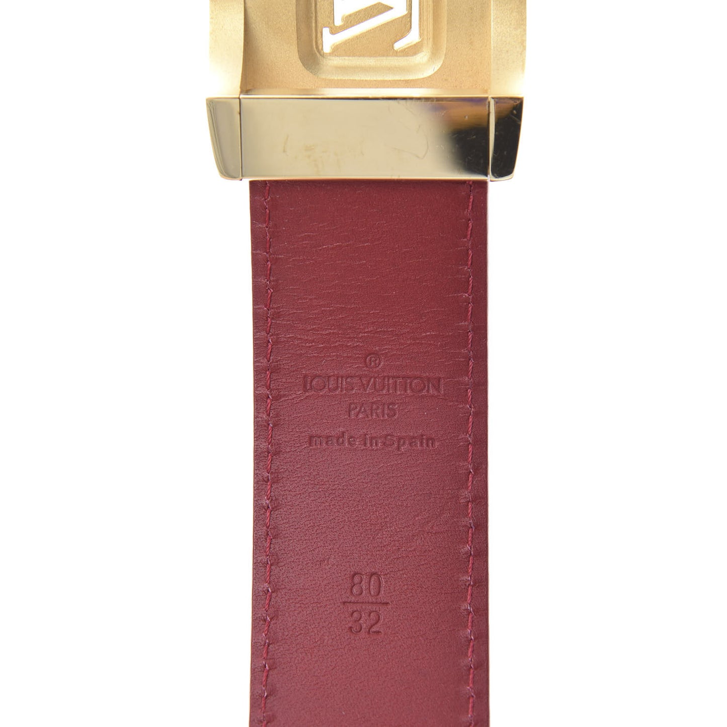 Monogram Multicolor LV Cut Reversible Belt 80 32 White Grenade