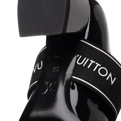 Louis Vuitton Patent Uncover Pumps 35 Black 7 of 9