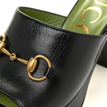 Gucci Granada Kid Houdan Platform Slide Sandals 38.5 Black 9 of 12