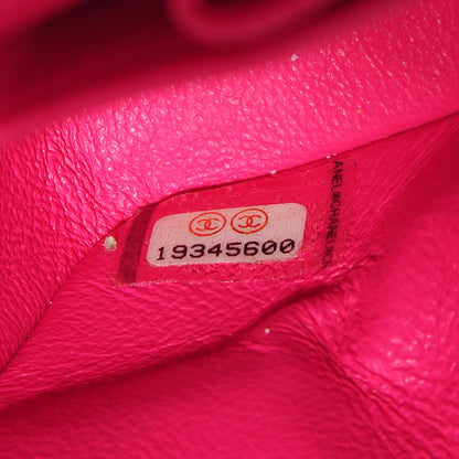 Chanel Lambskin Quilted Medium Double Flap Dark Pink 8 of 8