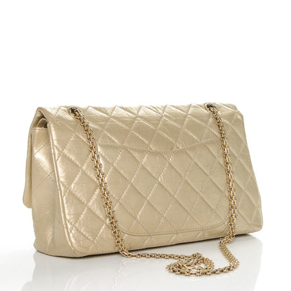 Chanel Metallic Aged Calfskin Quilted 2.55 Reissue 227 Flap Light Gold 3 of 7