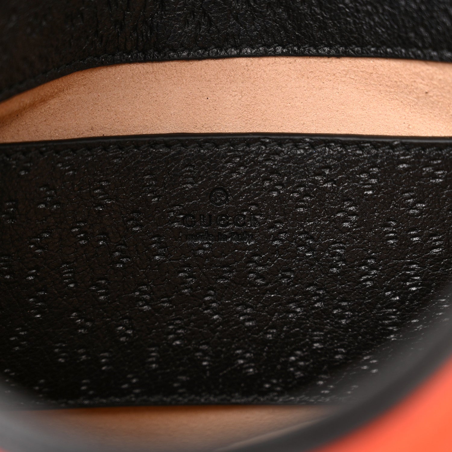 Gucci Calf Hair Textured Dollar Calfskin Mini Jackie 1961 Hobo Orange Black 6 of 11