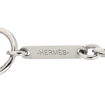Hermes Lacquered Palladium Cavalier Necklace Craie 5 of 6