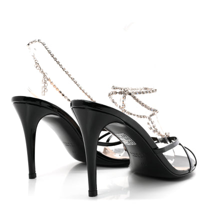 Gucci Vernice Crystal Sandals 40 Black 5 of 9